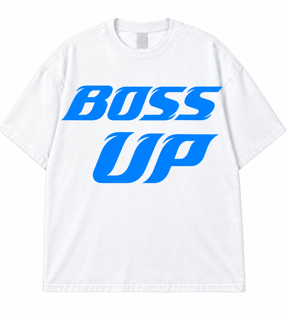 BOSS UP Detroit Lions Tee White